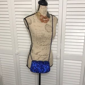 Royal Blue Sequin Purse